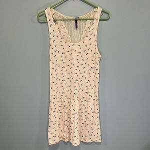 O’Neill cream floral sun dress / swimsuit cover up size medium!